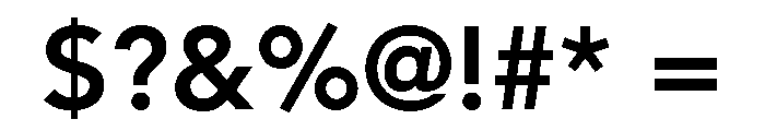 Avenir Next Bold Font OTHER CHARS