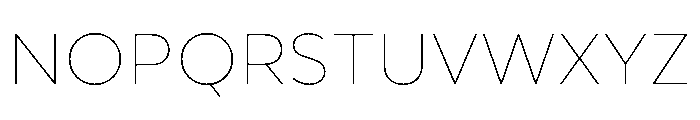 Avenir Next Extra Light Font UPPERCASE