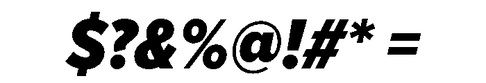 Avenir Next Heavy Italic Font OTHER CHARS