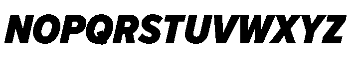 Avenir Next Heavy Italic Font UPPERCASE
