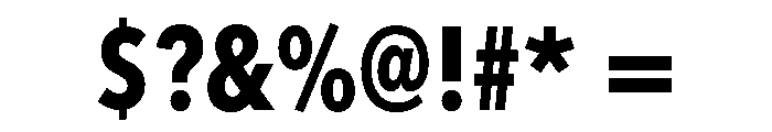 Avenir Next LT Pro Bold Condensed Font OTHER CHARS