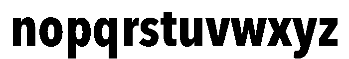 Avenir Next LT Pro Bold Condensed Font LOWERCASE