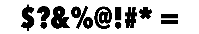 Avenir Next LT Pro Heavy Condensed Font OTHER CHARS