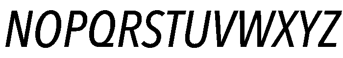 Avenir Next LT Pro Medium Condensed Italic Font UPPERCASE