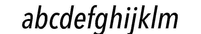 Avenir Next LT Pro Medium Condensed Italic FONT