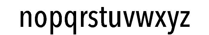 Avenir Next LT Pro Medium Condensed Font LOWERCASE