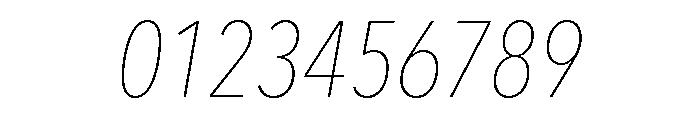 Avenir Next LT Pro Ultra Light Condensed Italic Font OTHER CHARS