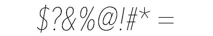 Avenir Next LT Pro Ultra Light Condensed Italic Font OTHER CHARS