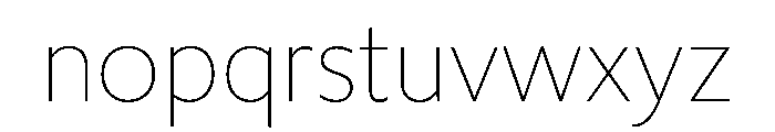 Avenir Next Light Font LOWERCASE