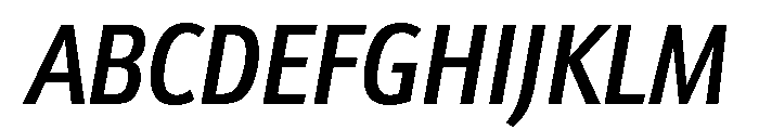 Avenir Next Medium Italic Font UPPERCASE