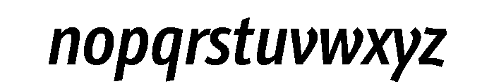 Avenir Next Medium Italic Font LOWERCASE