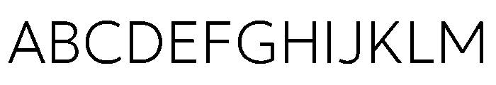 Avenir Thin Font UPPERCASE