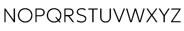 Avenir Thin Font UPPERCASE