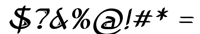 Avario-BoldItalic Font OTHER CHARS