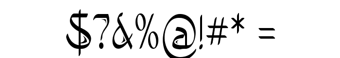 Avario-CondensedRegular Font OTHER CHARS