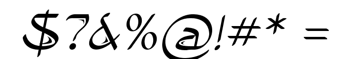 AvarioItalic Font OTHER CHARS