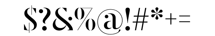 Avaunt Stencil Regular Font OTHER CHARS