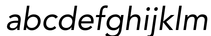 AvenirLTStd-Oblique Font LOWERCASE