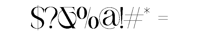 AVELORA-Regular Font OTHER CHARS