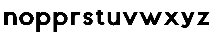 Avalia Bold Font LOWERCASE