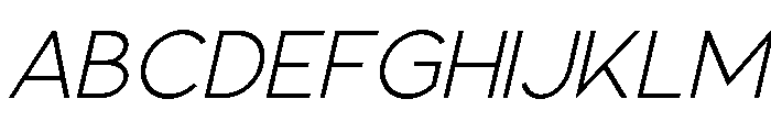 Avalia Italic Font UPPERCASE