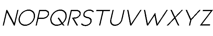 Avalia Italic Font UPPERCASE