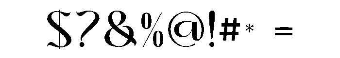 Avalone Font OTHER CHARS