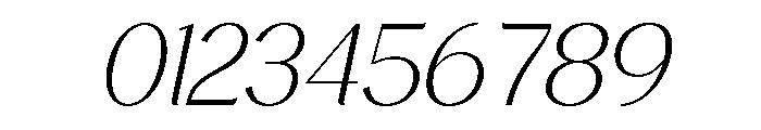 Avehope Extra Light Italic Font OTHER CHARS