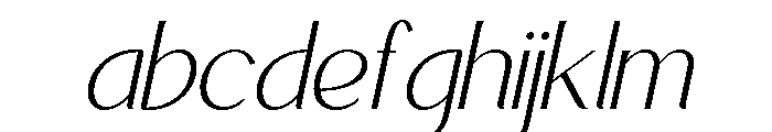 Avehope Extra Light Italic FONT