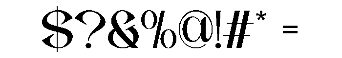 Avelind Regular Font OTHER CHARS