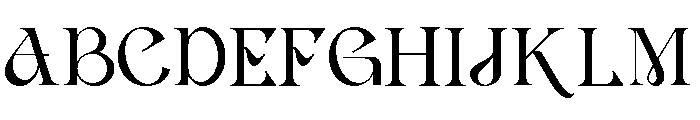 Avelind Regular Font UPPERCASE