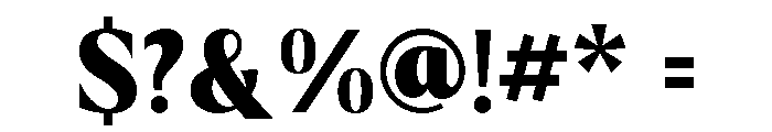 Aveline Chapter Extra Bold Font OTHER CHARS