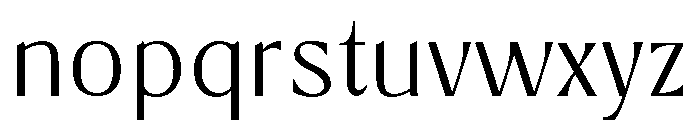 Aveline Chapter Thin Font LOWERCASE