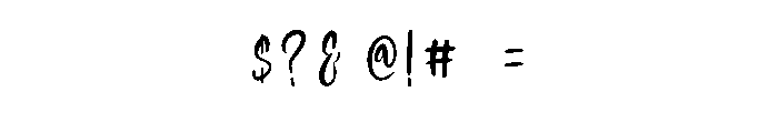 Avelinen Font OTHER CHARS