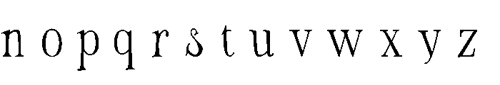Avelira Regular Font LOWERCASE