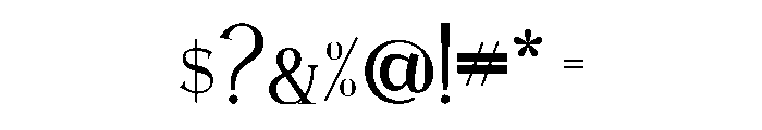 Avelonne Bold Font OTHER CHARS