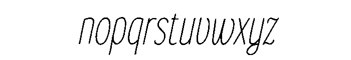Avelor Italic Font LOWERCASE