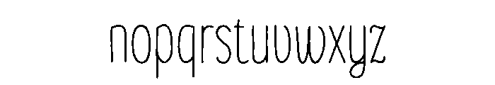 Avelor Regular Font LOWERCASE