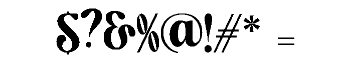Aveloria Font OTHER CHARS