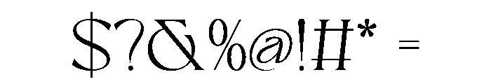 Aveltin Font OTHER CHARS