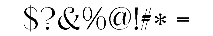 Avendro Font OTHER CHARS