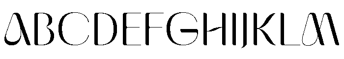 Avendro Font UPPERCASE