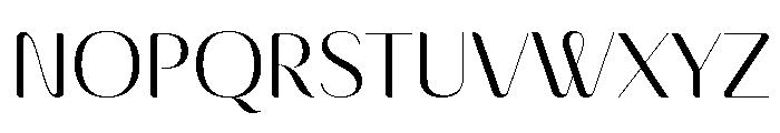 Avendro Font UPPERCASE
