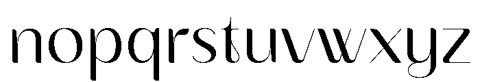 Avendro Font LOWERCASE