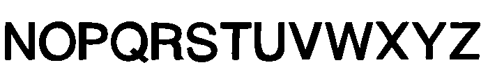 Avenue Co Font UPPERCASE