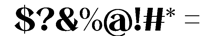 Avenue Mirage Regular Font OTHER CHARS