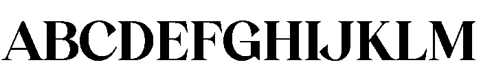 Avenue Mirage Regular Font UPPERCASE