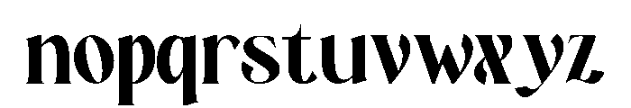 Averdyn Font LOWERCASE