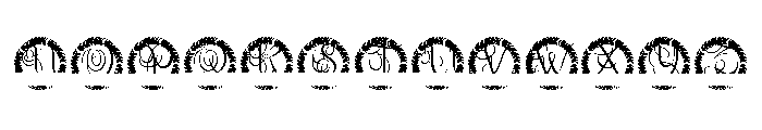Averleigh Split Monogram Font UPPERCASE
