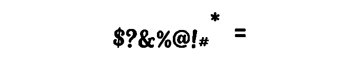 Averys Font OTHER CHARS